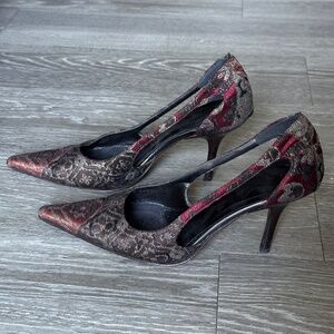 DONALD PLINER | made in Italy jacquard heels
